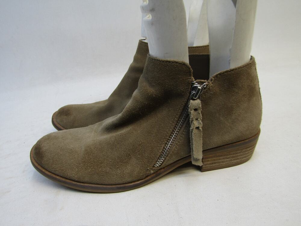 Dolce Vita Womens Size 8.5 M Brown Suede Zip Ankle Fashion Boots Bootie